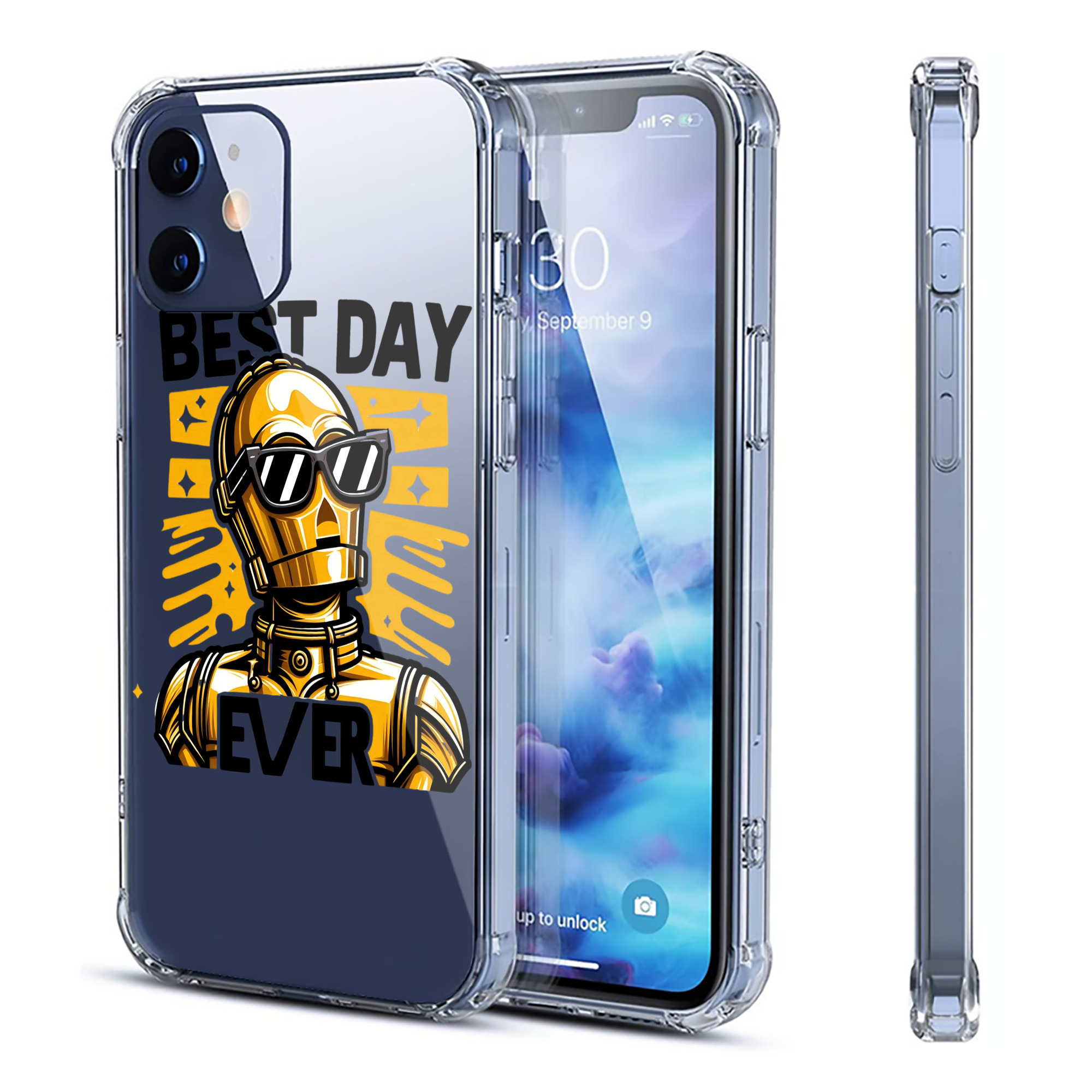 （画像用） スター・ウォーズ Star Wars 【iPhone 12シリーズ対応】透明スマホケース（クリアソフトケース）